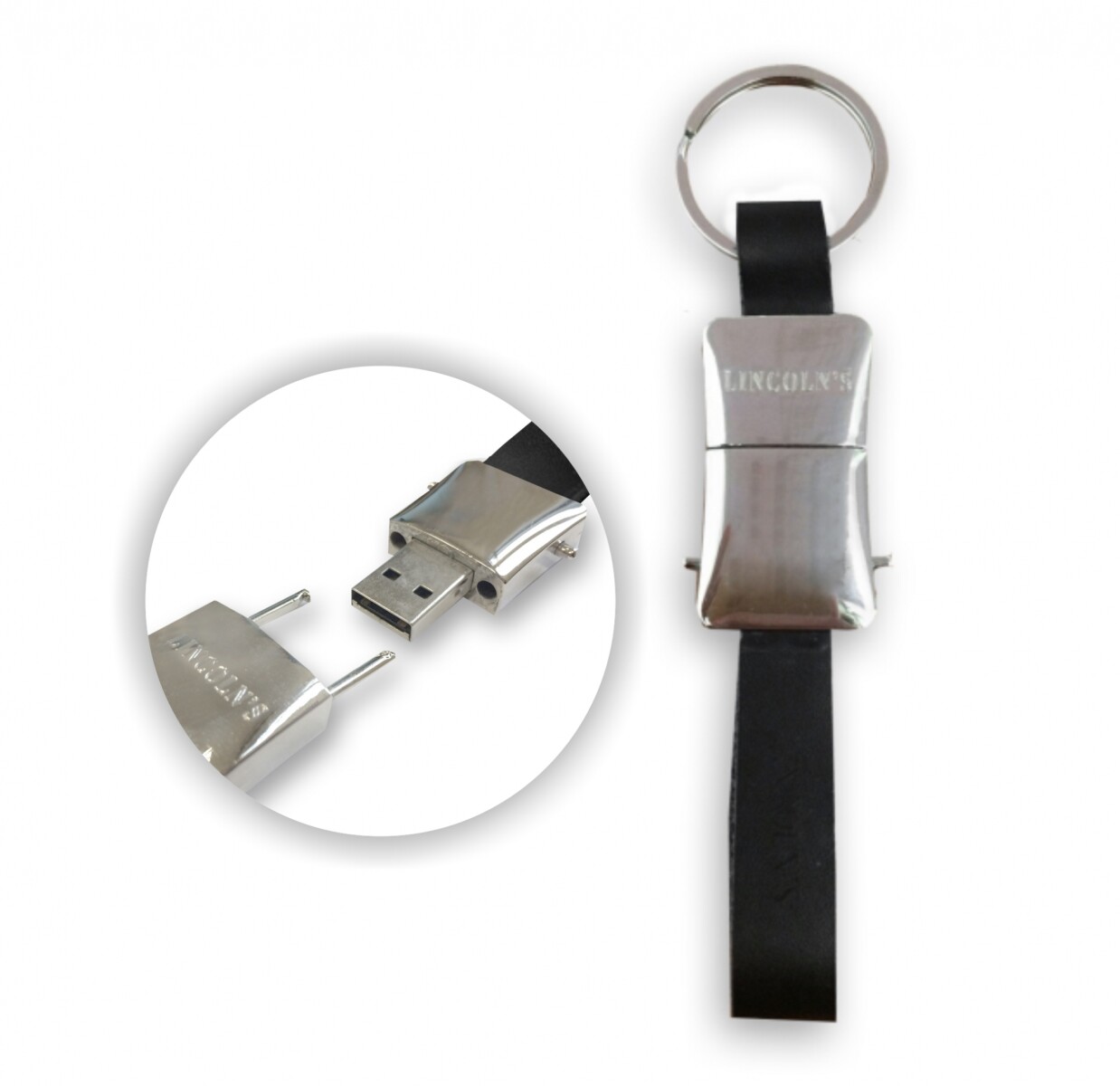 LLAVERO PENDRIVE CARIBE - NEGRO 