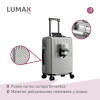Valija rigida Lumax Sapporo con portavaso Gris