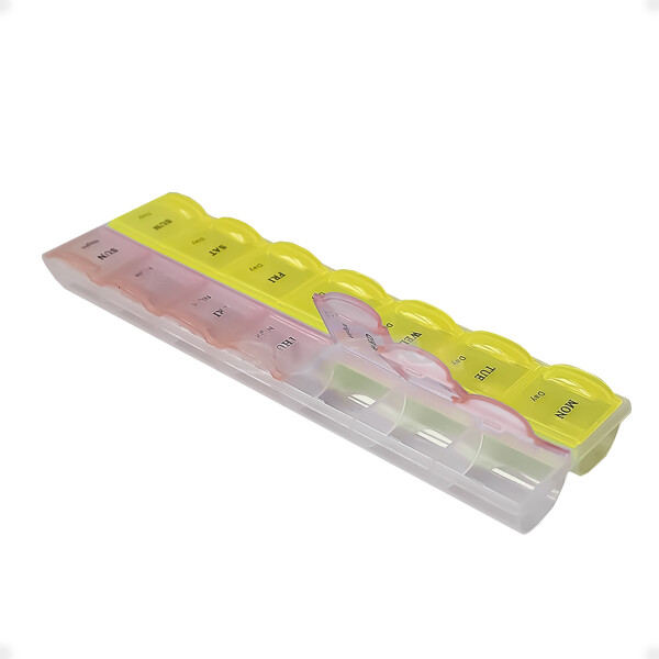 Pastillero Semanal de 2 Veces al Día Organizador de Medicamentos Pastillero Semanal de 2 Veces al Día Organizador de Medicamentos