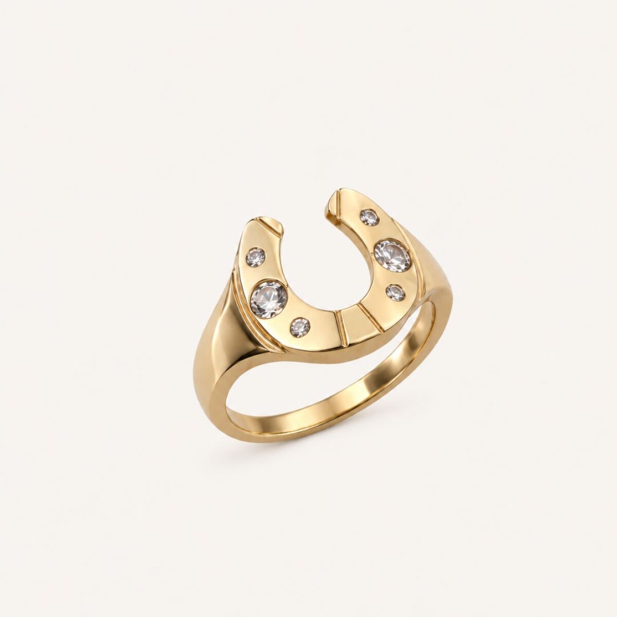 Anillo Herradura - Oro 10k 