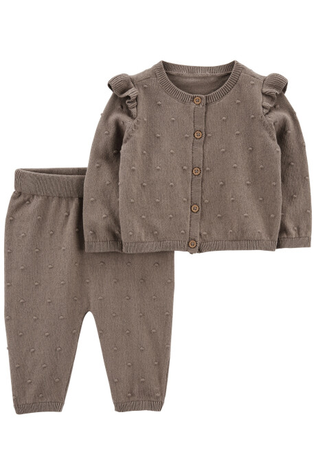 Set dos piezas de algodón, pantalón y saco Set dos piezas de algodón, pantalón y saco