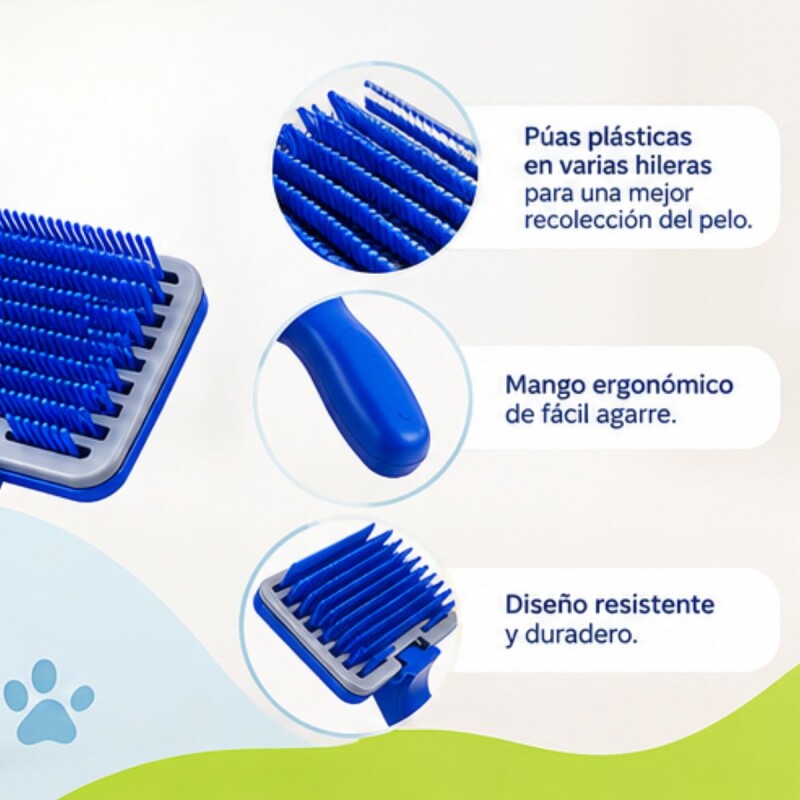 PEINE CEPILLO CARDINA CON EXPULSOR DE PELOS GRANDE PARA PERROS Y GATOS PEINE CEPILLO CARDINA CON EXPULSOR DE PELOS GRANDE PARA PERROS Y GATOS