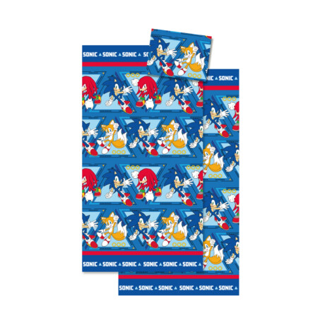 Juego de sábanas Infantiles Sonic 1 Plaza 100% Microfibra