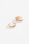 Set de dos earcuff shinny dorado