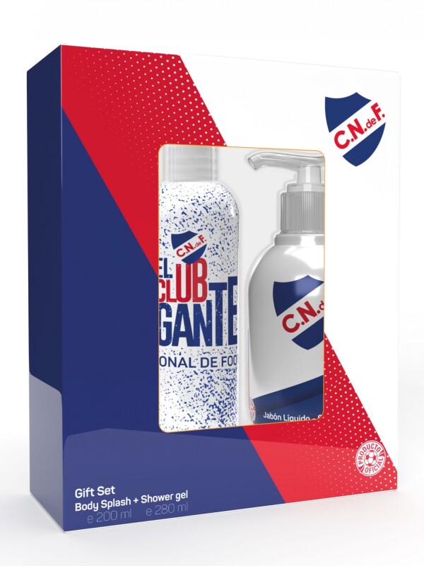 NACIONAL SET BODY SPLASH + SHOWE Licencias Rojo, Azul Royal, Blanco