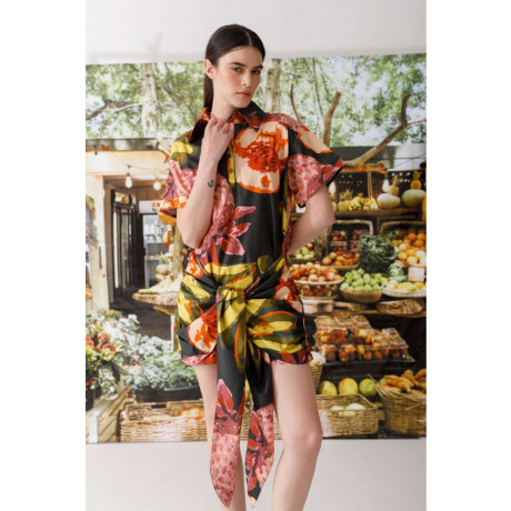 Pre Venta Vestido Kiwi Print Multifruit