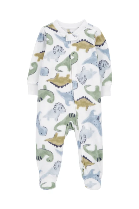 Pijama uno pieza de micropolar, con pie, diseño dinos Pijama uno pieza de micropolar, con pie, diseño dinos