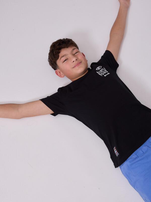 T-SHIRT ROKAI TEEN RUSTY Negro