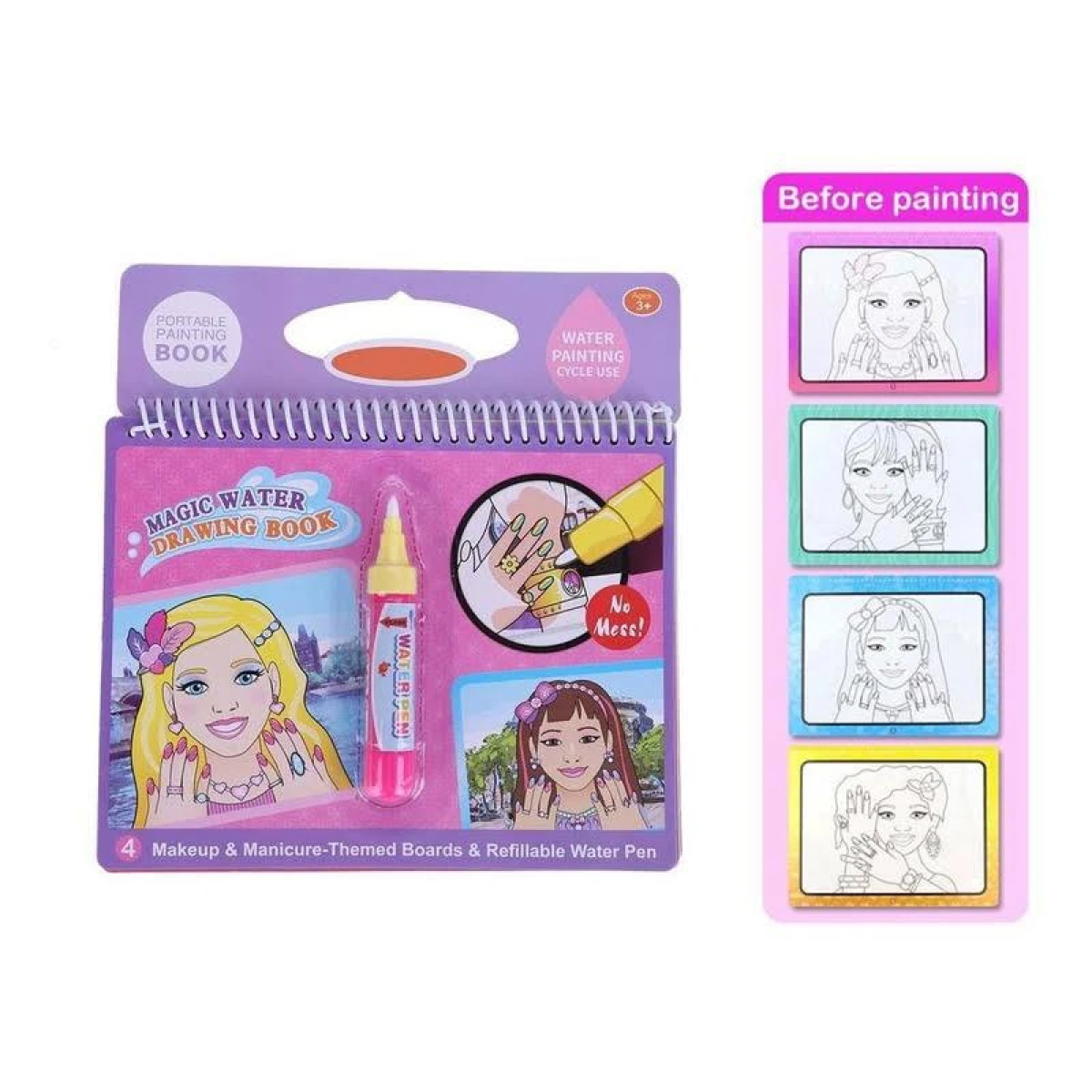 Libro de Pintura al Agua Acqua Libro Makeup 