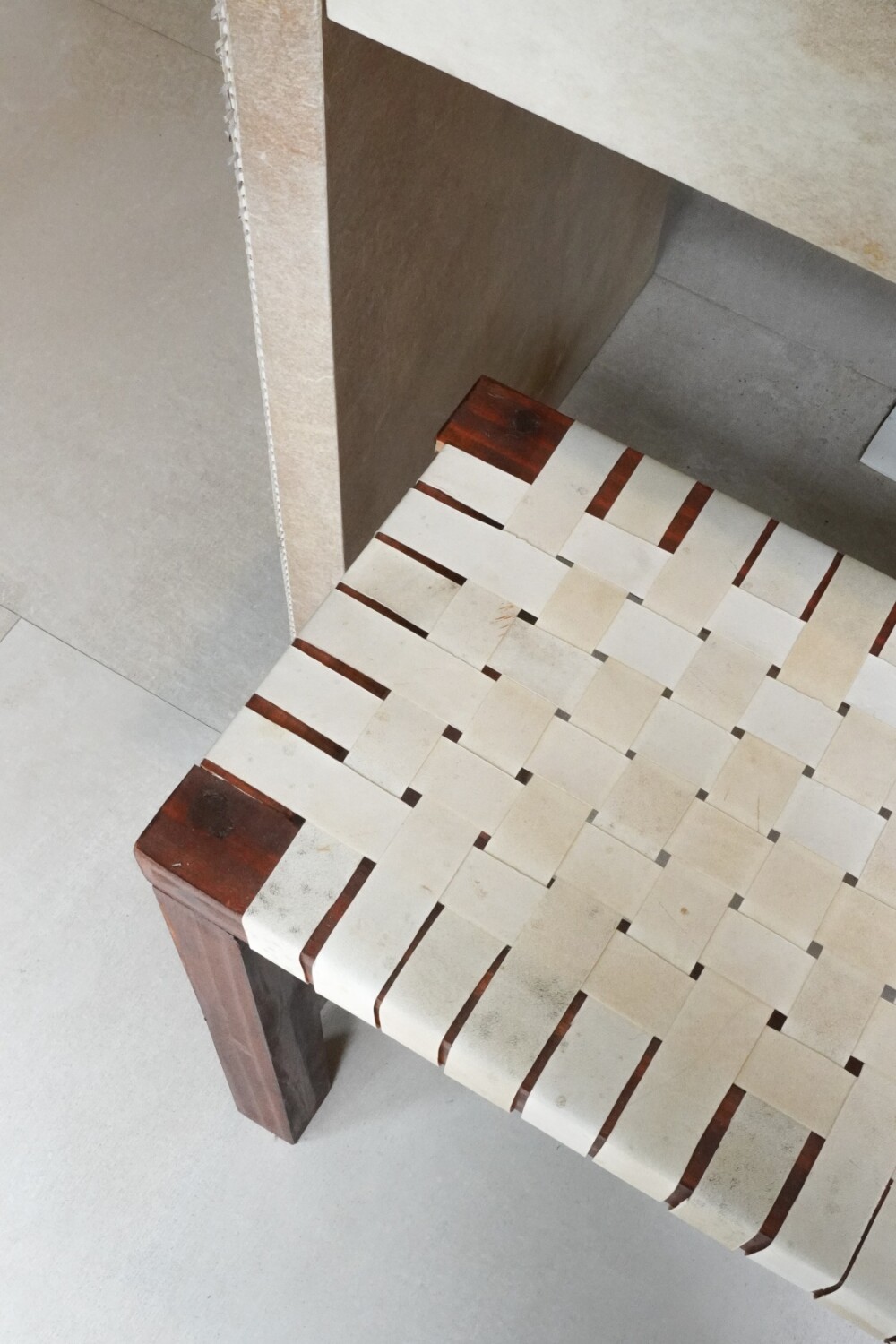 Banqueta Lonja Trenzada lonja clara