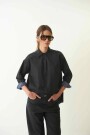 Camisa Rex encuerada Negro