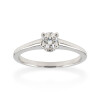 Anillo Novia Solitario de Oro Blanco 18k con Brillante. Anillo Novia Solitario de Oro Blanco 18k con Brillante.