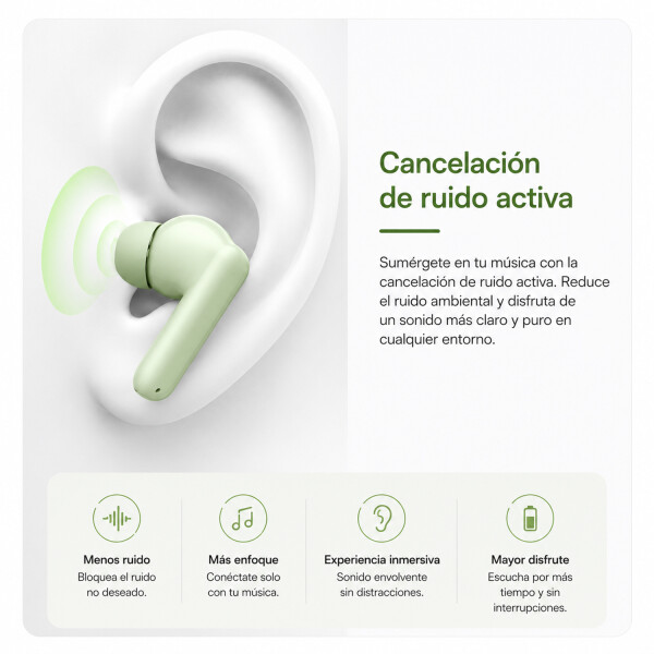 Auricular Honor Earbuds A Pro Macarrón Anc Ip54 BLANCO
