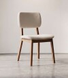Silla de Comedor Classic Li­nea Manhattan Tela Bouclé/Natural
