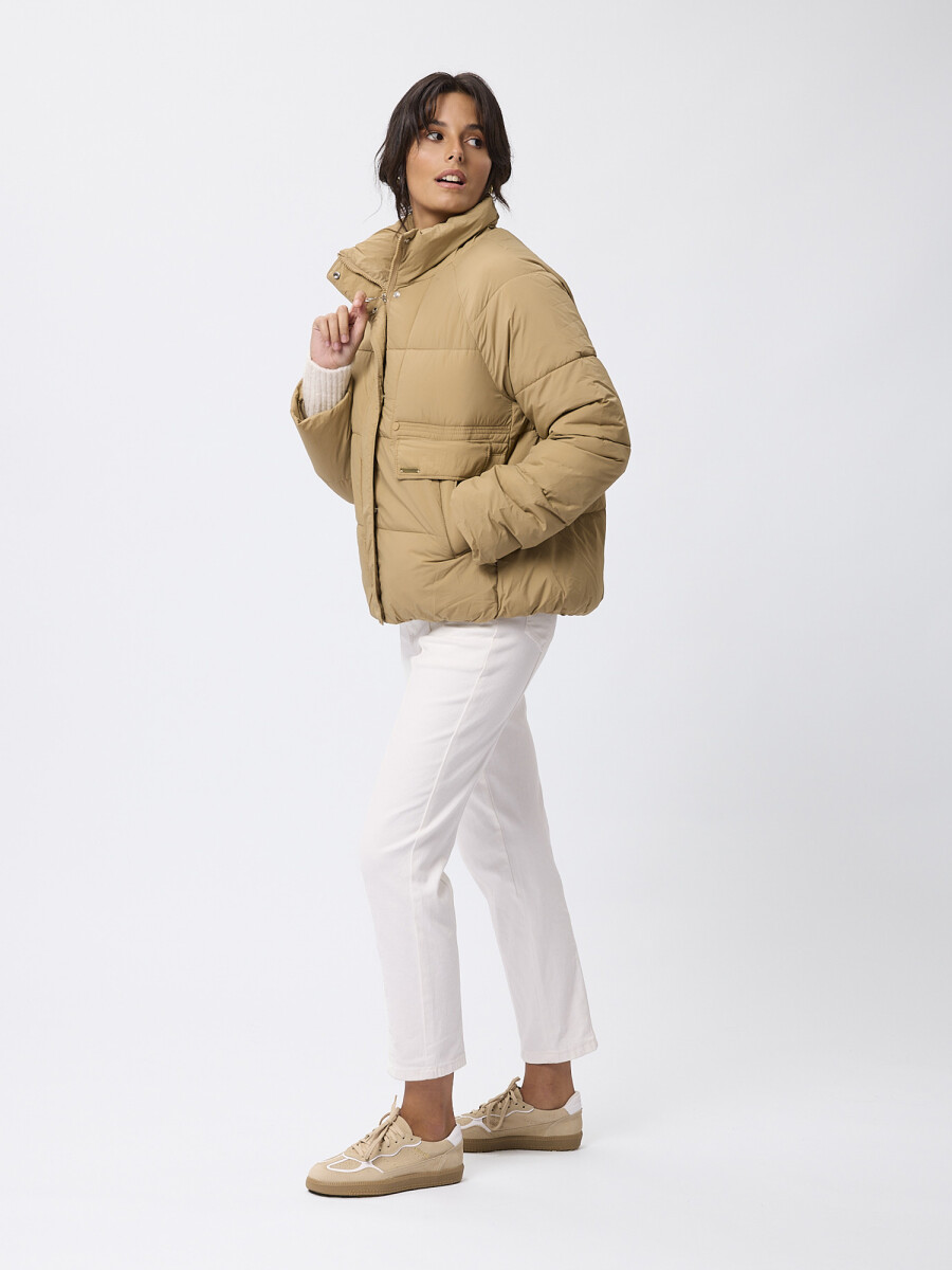 Campera nylon Bravela - caqui 