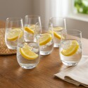 PACK VASOS DUBAI VIDRIO LARGO 500ML X 6 UNIDADES Sin color