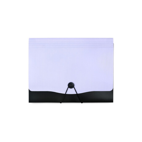 Carpeta con compartimentos y elastico colores pastel Lila