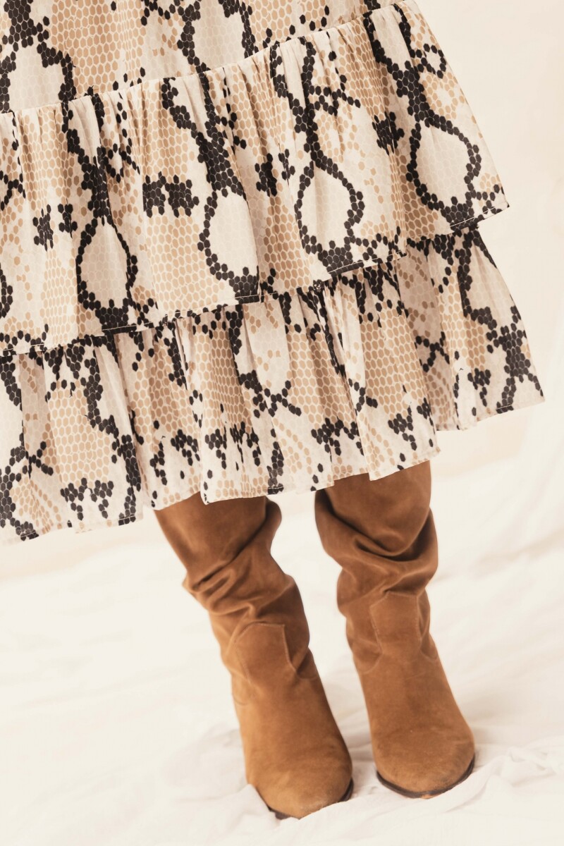 VESTIDO VALENTINA MAXI GOLD NATURAL SNAKE VESTIDO VALENTINA MAXI GOLD NATURAL SNAKE