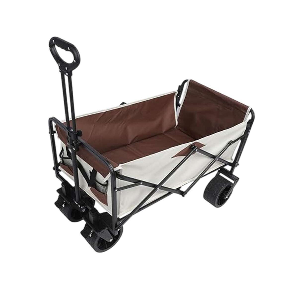 Carro plegable de carga multiuso 70x45x44cm - Blanco 