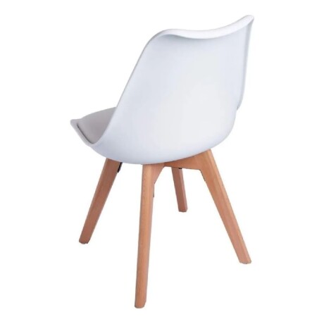 Silla Eames Tapizada Blanco
