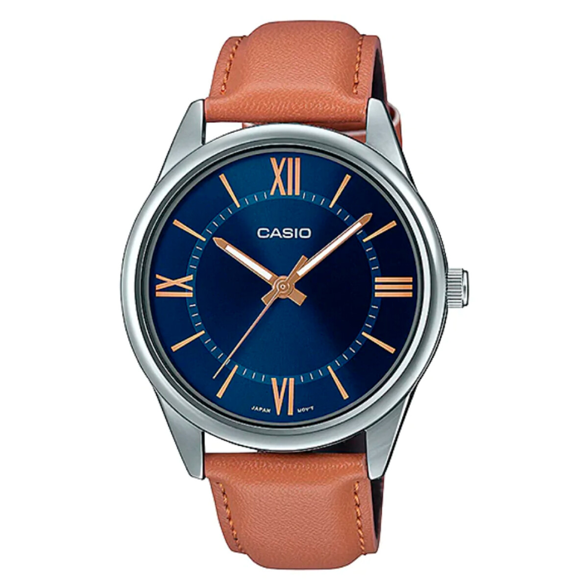 Reloj CASIO MTPV005L-2B5UDF en Cuero Marron Esfera 40mm 