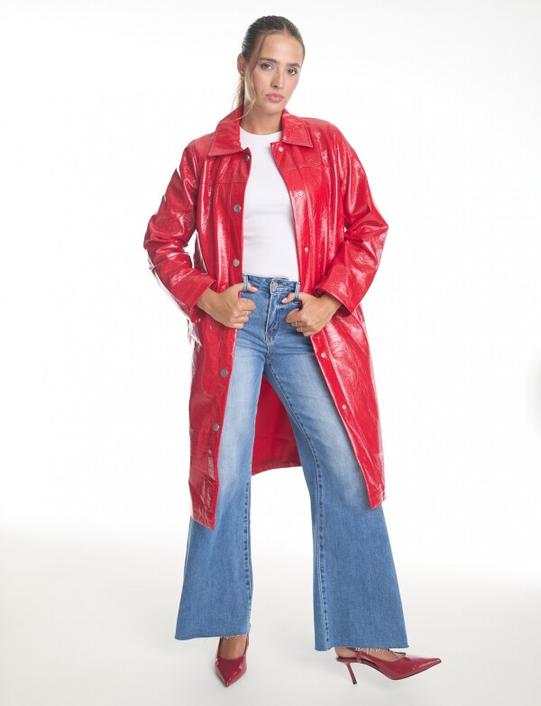 Chaqueta Larga Eco C ROJO