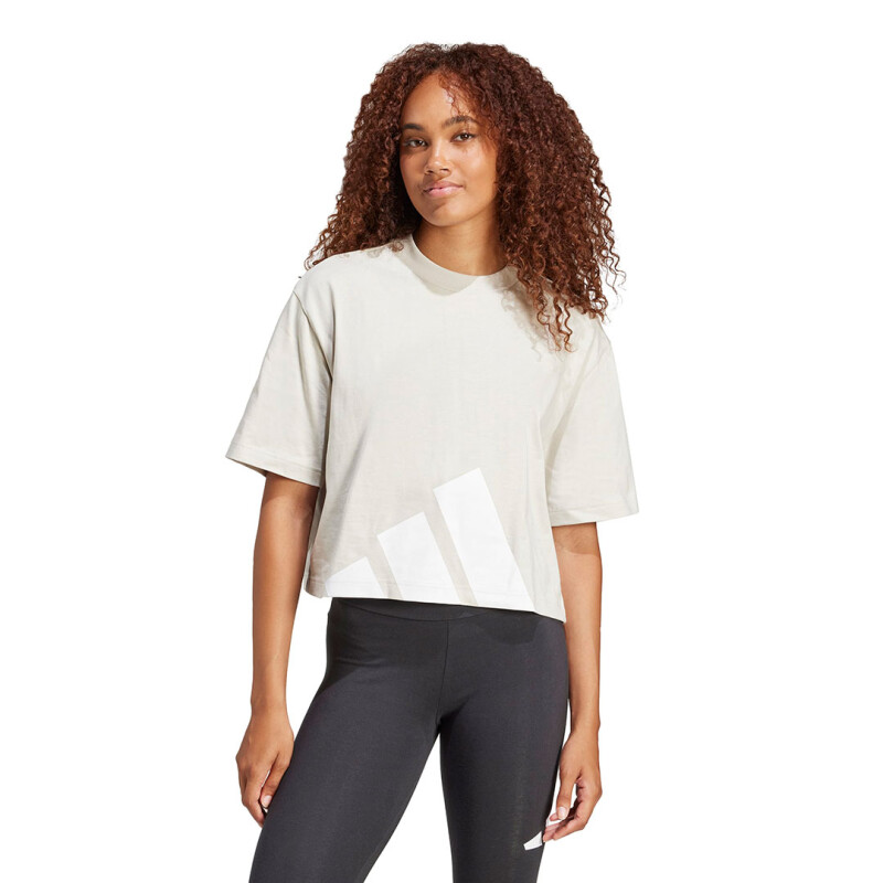 Remera de Mujer Adidas Essentials Big Wonder Beige - Blanco