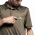 RAPID POLO T-SHIRT MEN BLACK VERDE MILITAR COLOR LISO