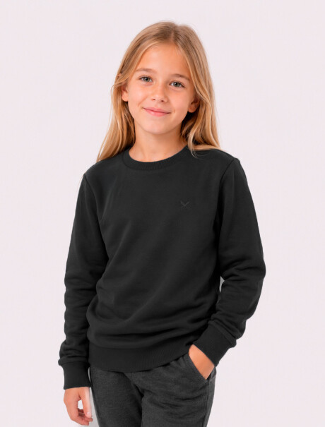 BUZO BÁSICO UNISSEX INFANTIL NEGRO
