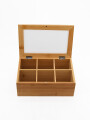CAJA DE TÉ 6 ESPACIOS MADERA