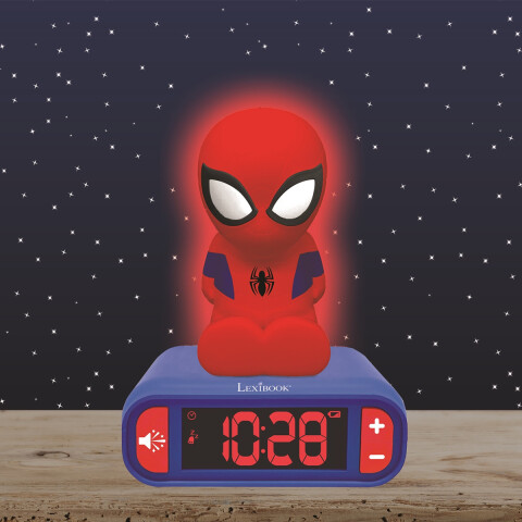 Reloj Despertador Digital 3D Lexibook Spiderman