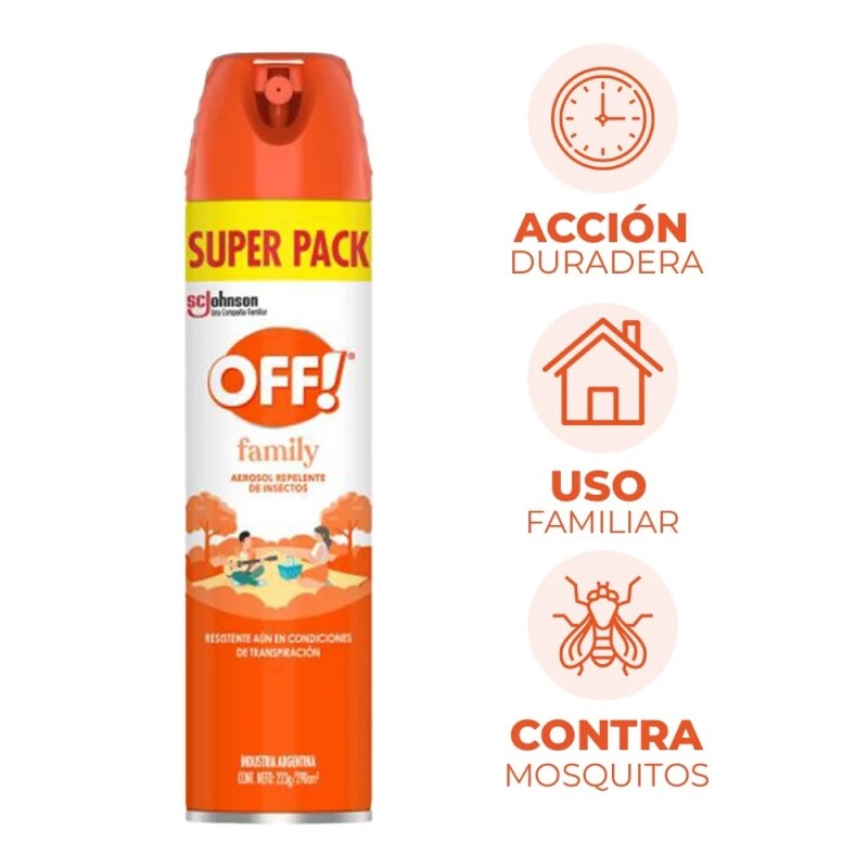 Repelente en Aerosol OFF! Family 290 ml Repelente en Aerosol OFF! Family 290 ml