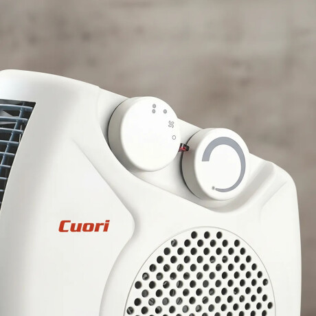 Caloventilador Piso 2 Niveles 2000W c/Termostato Cuori Scala Blanco