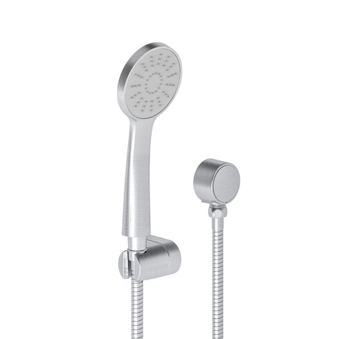 GRIFERIA KIT DE DUCHA MANUAL NICKEL CEPILLADO BRILLO BAÑO GRIS-BRUSHED NICKEL