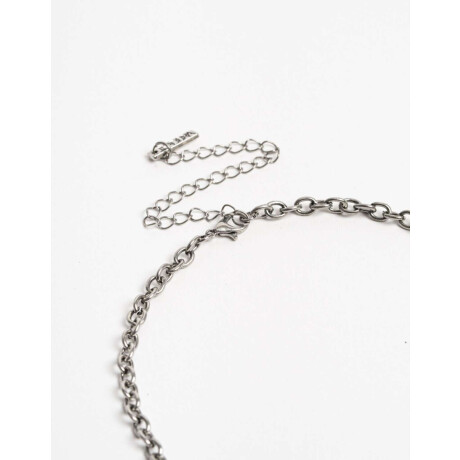 Collares Largos Mesh Plateado Antique Silver