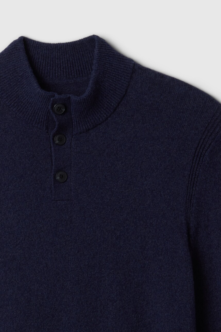 Buzo Botones Hombre Deep Sailor Blue
