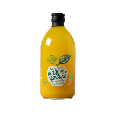 Vinagre de manzana, curcuma y jengibre Terra Verde 500g Vinagre De Manz C/curcuma Y Je