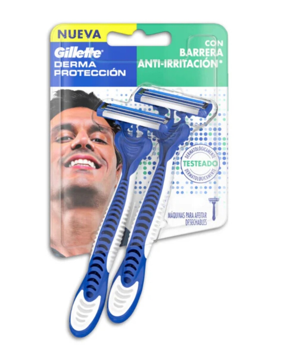 Gillette Derma Protección 2 Máquinas | Protección y Precisión para Piel Sensible