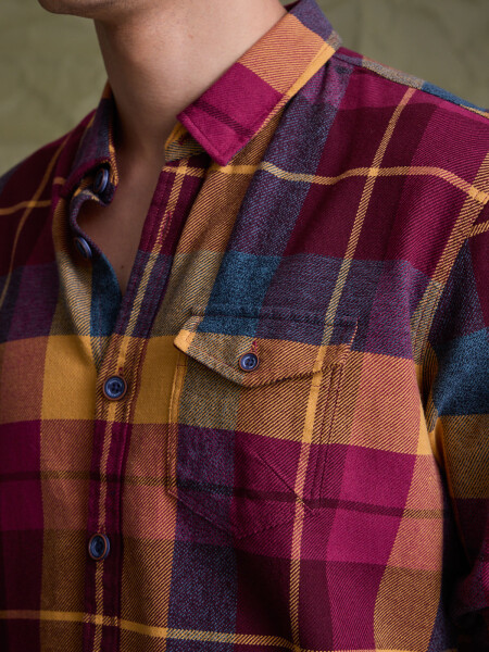 SHIRT VIRGINIA 5.0 BORDÓ-MAIZ