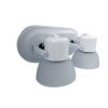 APLIQUE 2 LUCES BASE OVAL BLANCO APLIQUE 2 LUCES BASE OVAL BLANCO