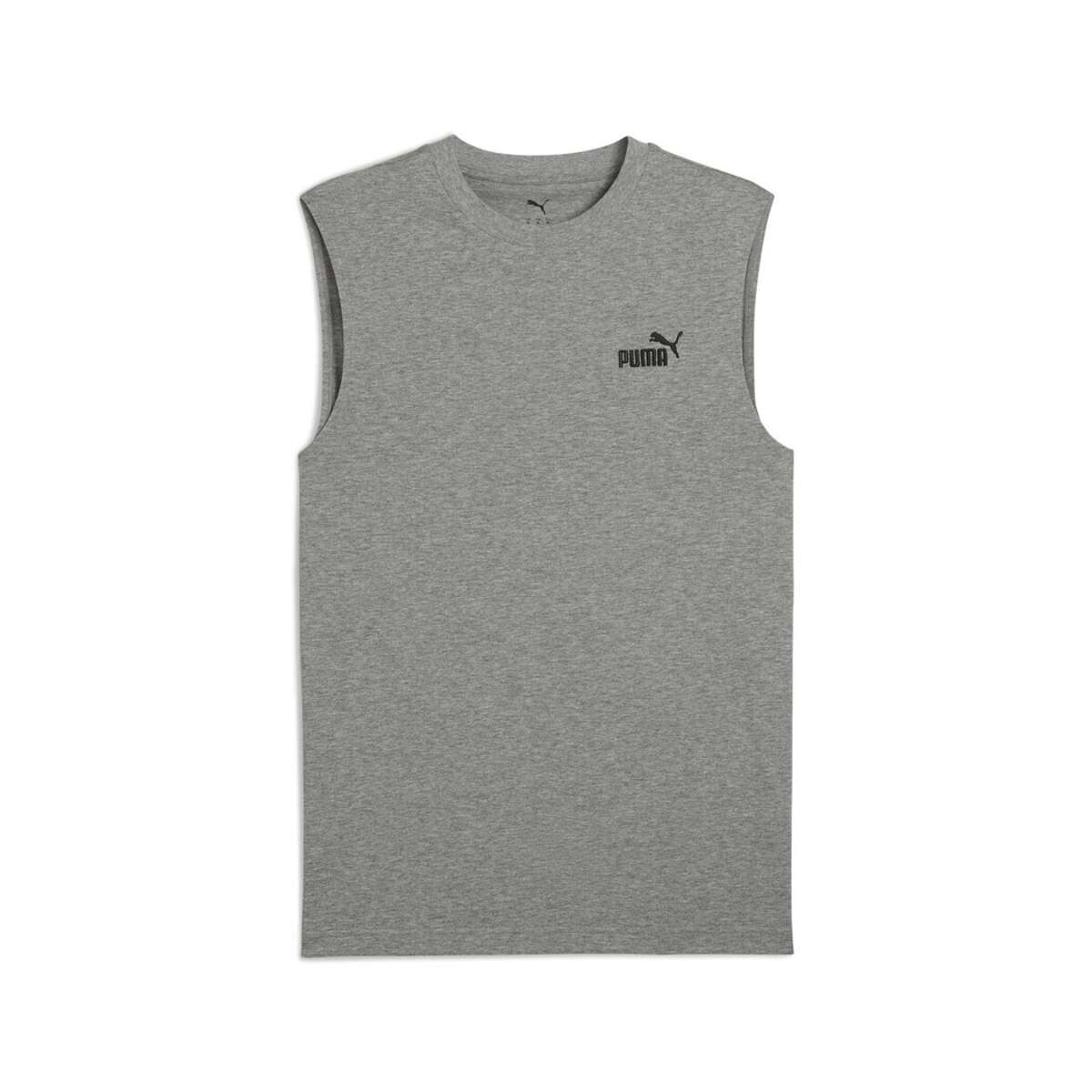 Remera Essentials No. 1 Logo Sleevel Tee de Hombre - Gris 