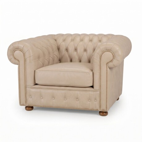 Sofá Chesterfield Novo - Cuero Básico - 1 cuerpo Arena - (Preventa)