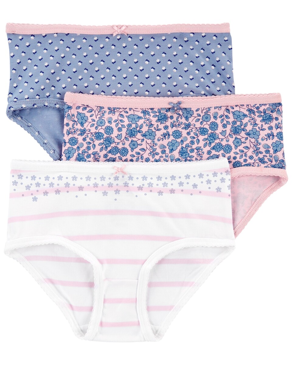 Pack tres bombachas de algodón 
