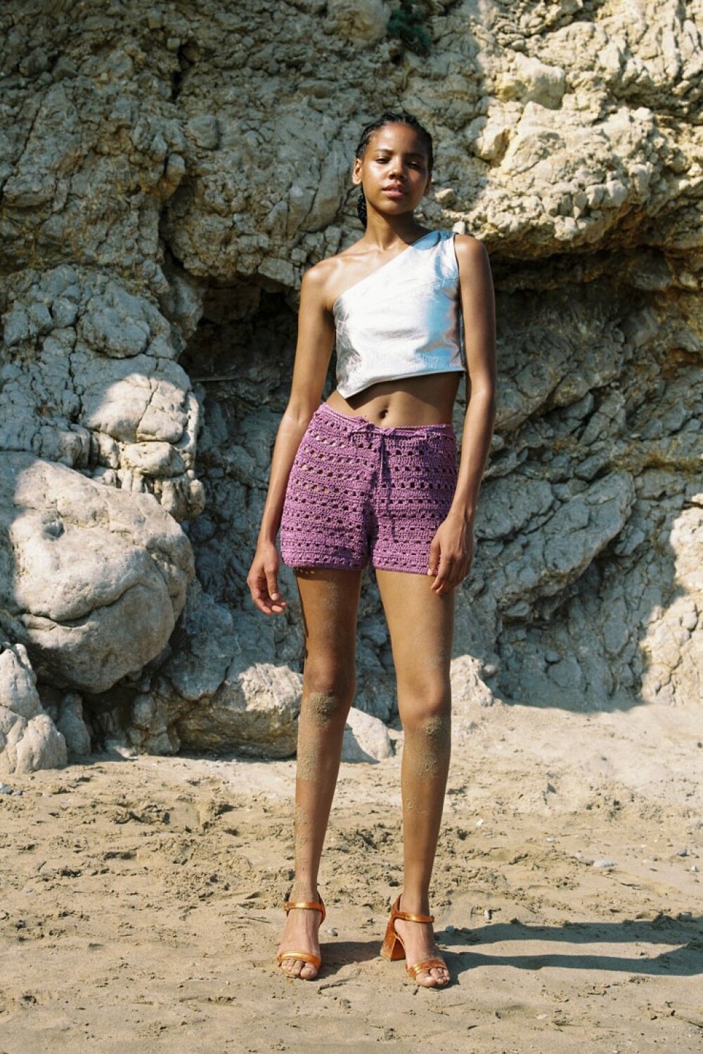 Crochet Short Violeta