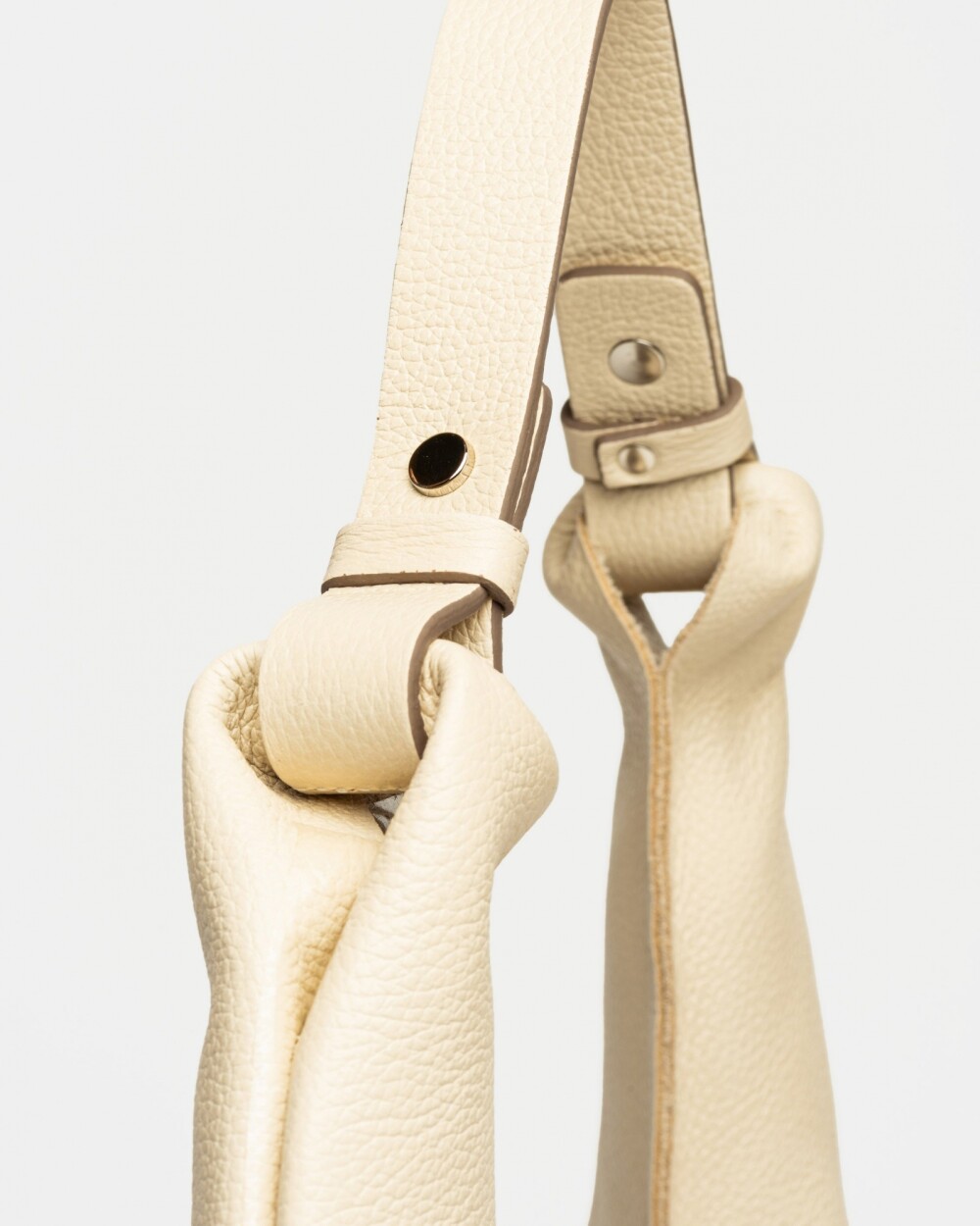 Bolso Signature en cuero graneado Natural