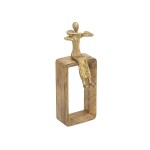 MUSICO PEQUEÑO DECORATIVO 11x11x31CM MADERA MUSICO PEQUEÑO DECORATIVO 11x11x31CM MADERA