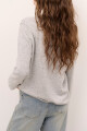 SWEATER V BOUTONE GRIS