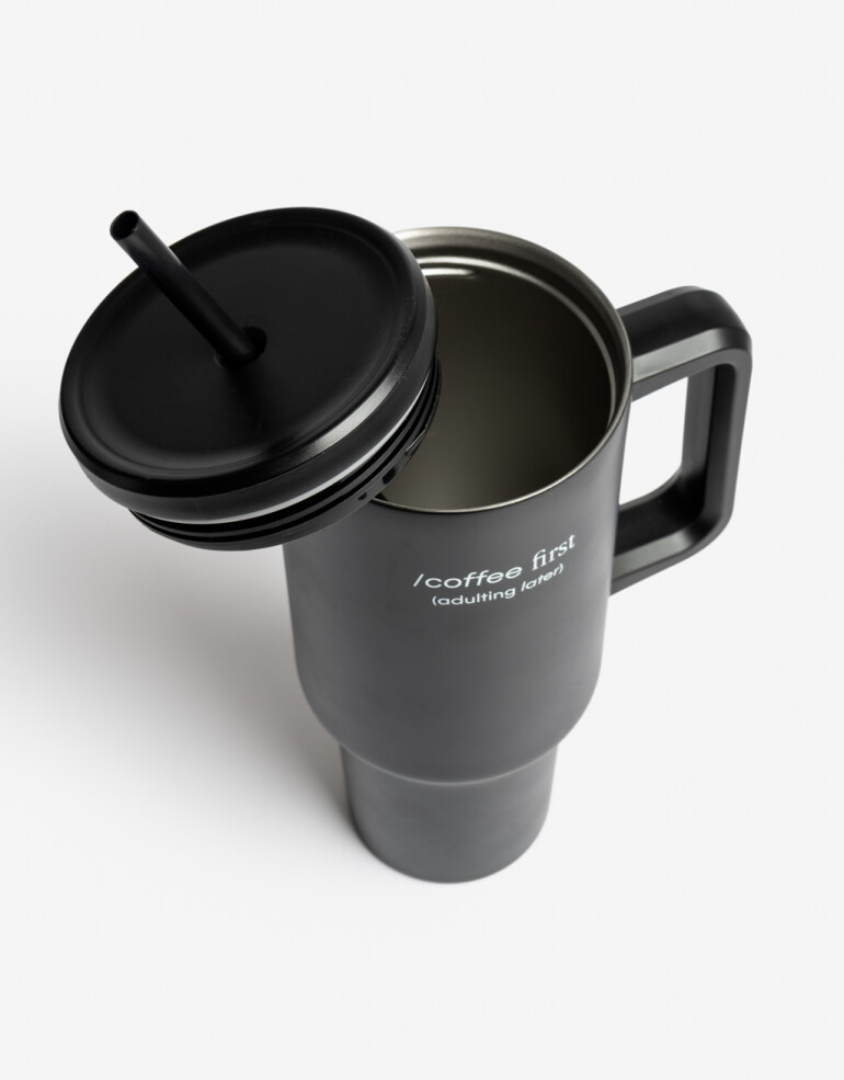 Artículos cocina Vasos Vaso Metálico Coffee First - Negro