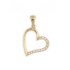 Colgante Amore de oro amarillo 18k. con circonias Colgante Amore de oro amarillo 18k. con circonias