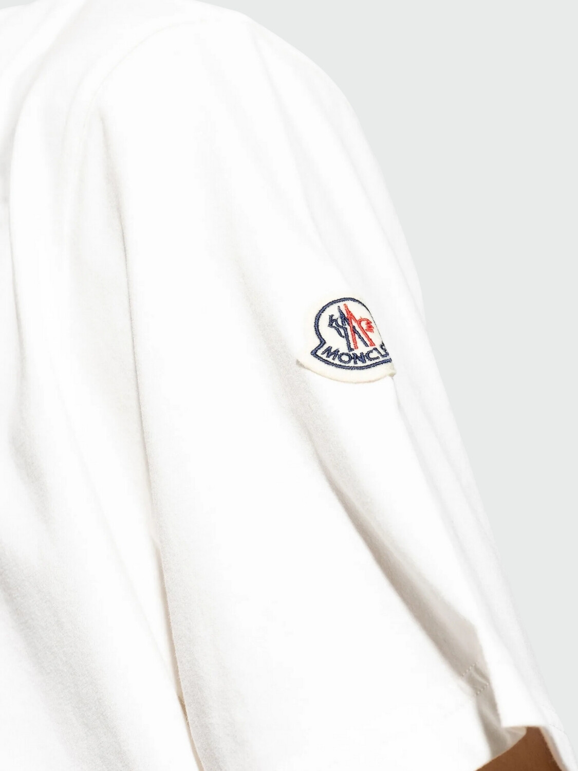 Moncler - Remera de algodón estampada Blanco
